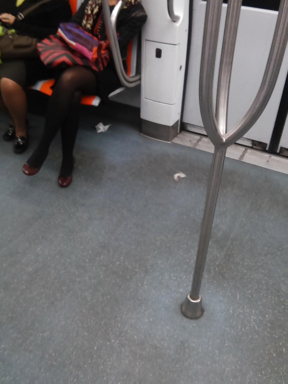 12P Italian (MILF) woman photographed in the subway (Italy) 2