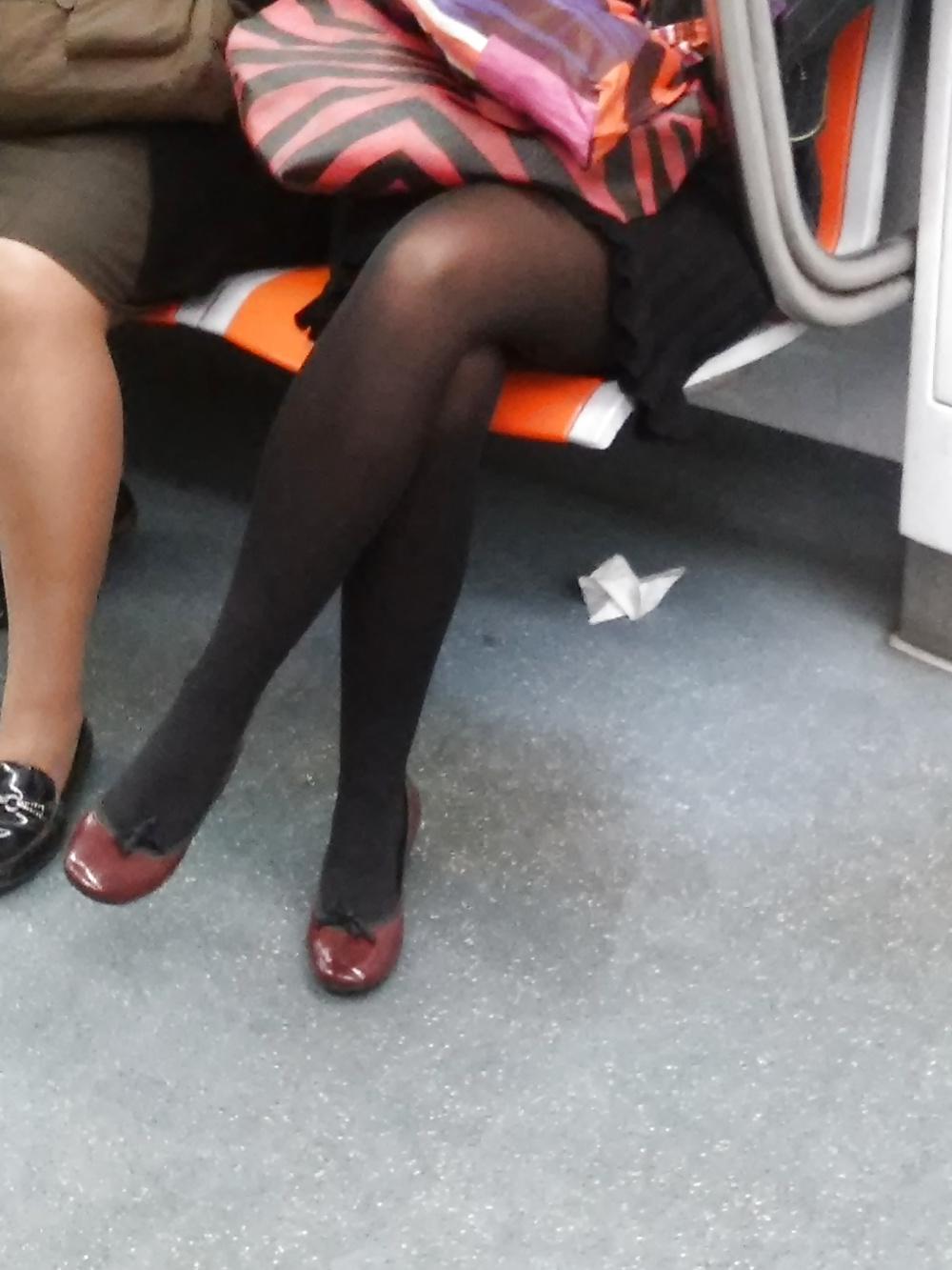 12P Italian (MILF) woman photographed in the subway (Italy) 2