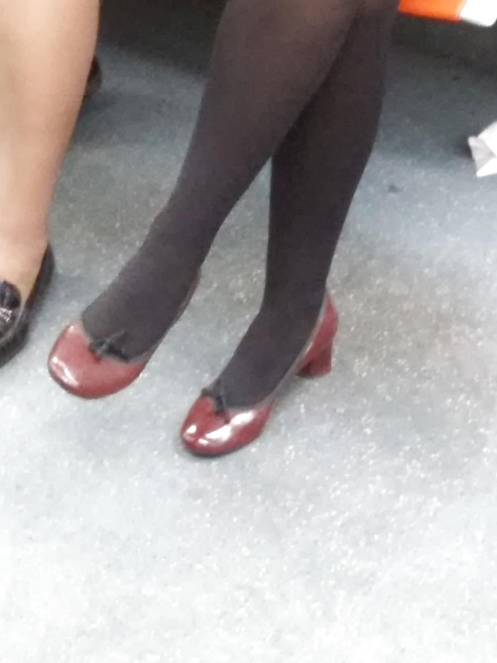 12P Italian (MILF) woman photographed in the subway (Italy) 2