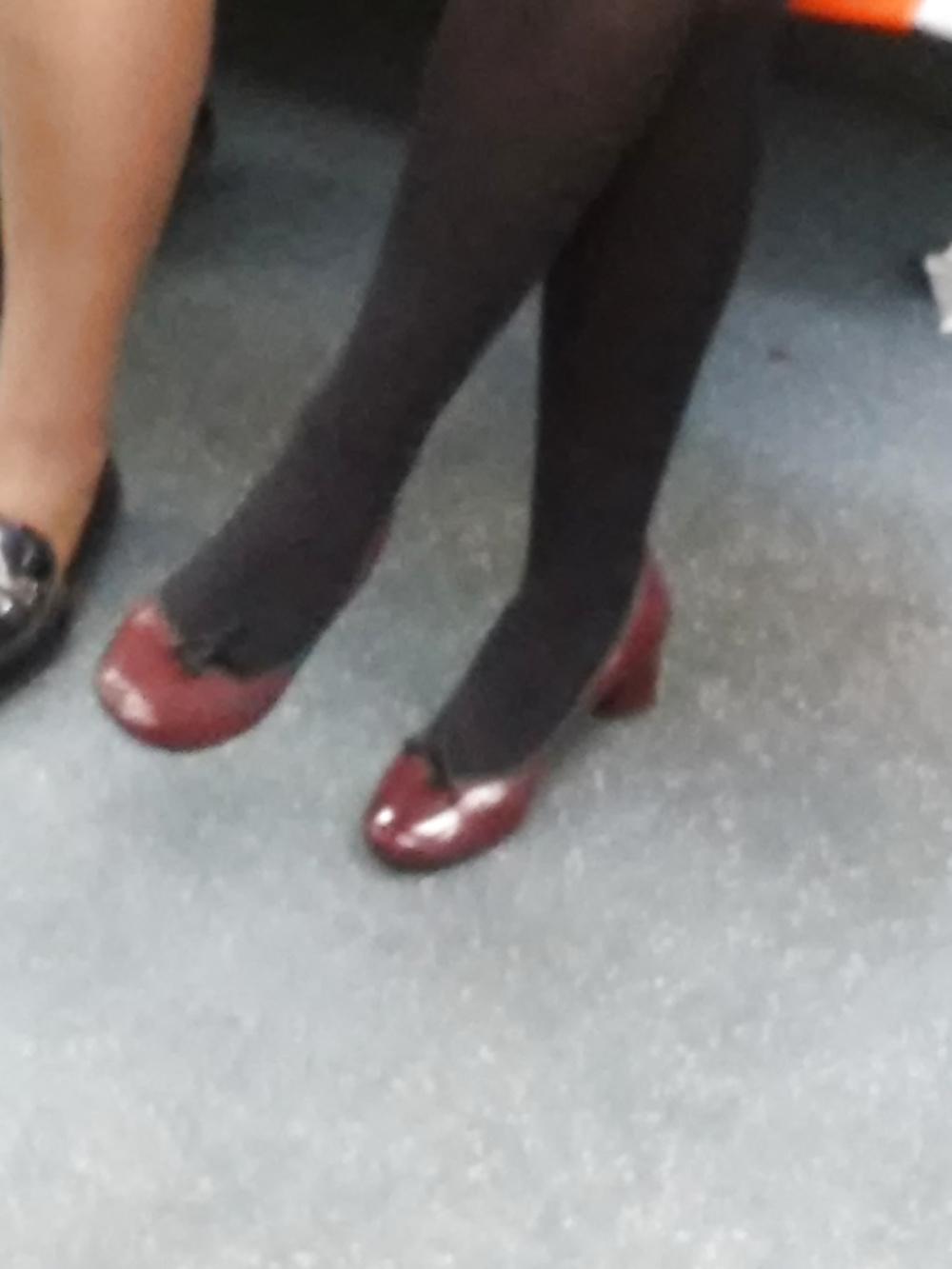 12P Italian (MILF) woman photographed in the subway (Italy) 2