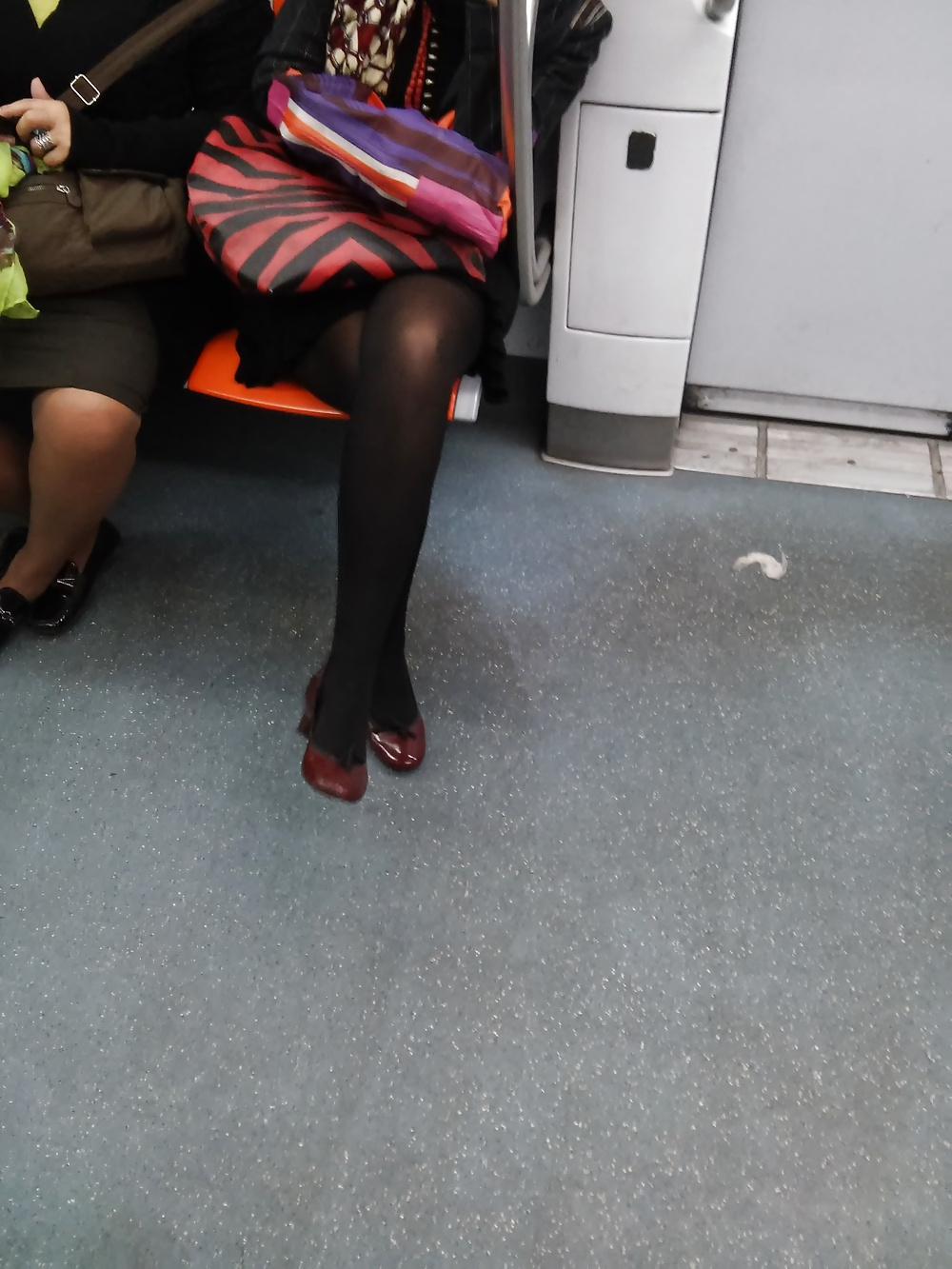 12P Italian (MILF) woman photographed in the subway (Italy) 2