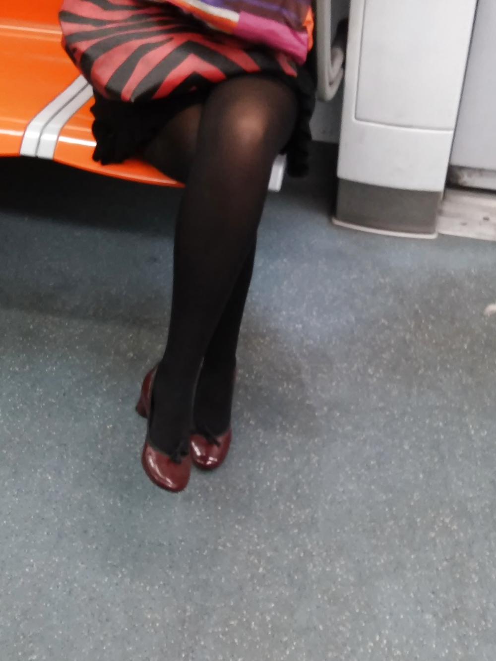12P Italian (MILF) woman photographed in the subway (Italy) 2