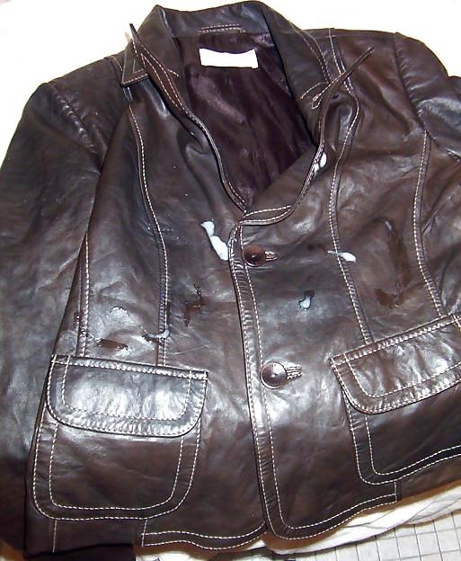 7P Leather jacket fucked