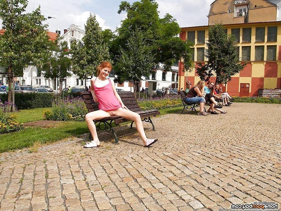 25P Flashing my pussy outdoors