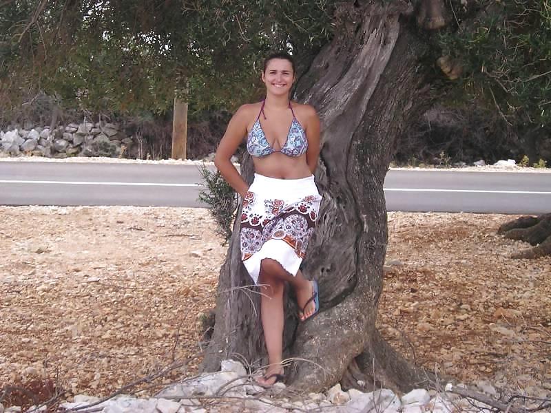 21P Busty beach milf
