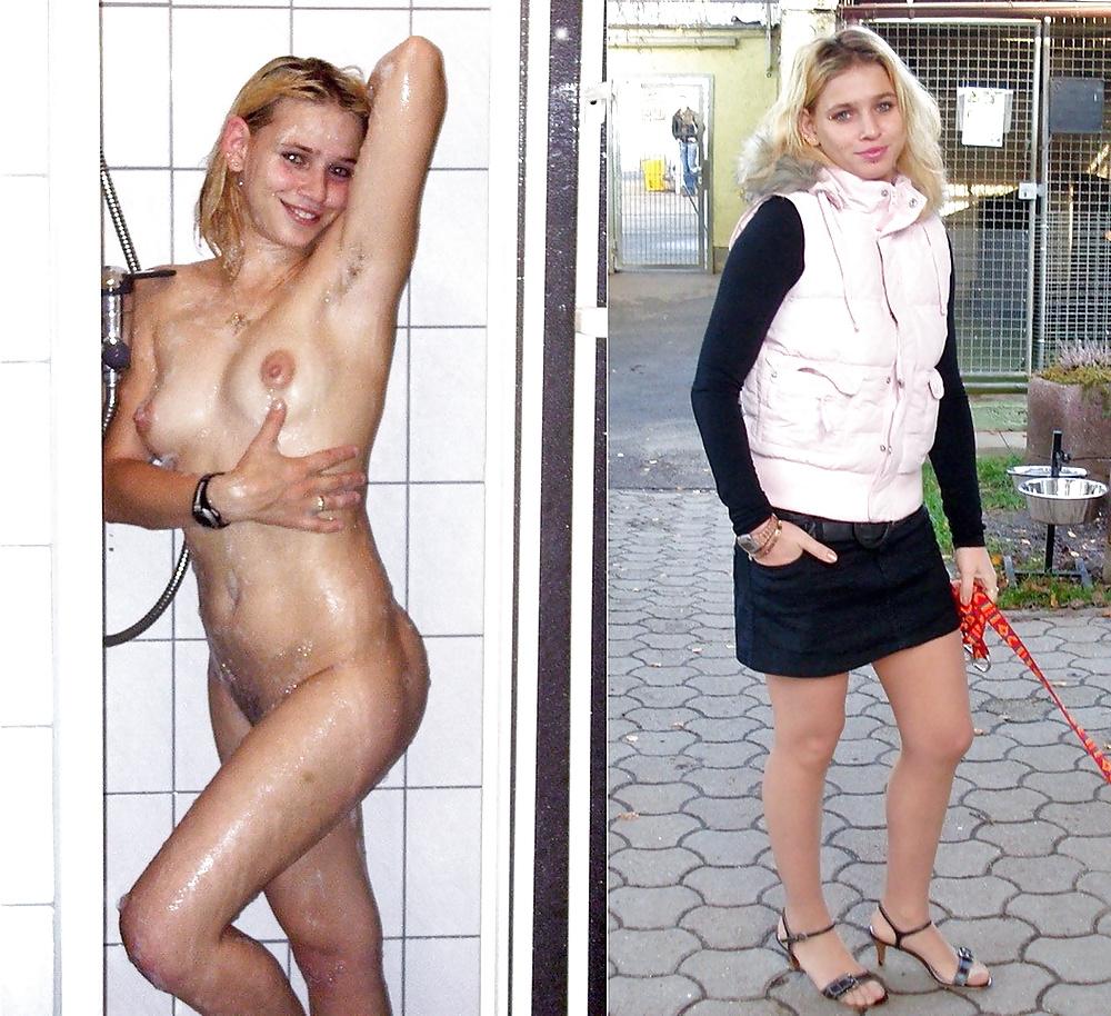 25P Habillees Nues  Clothed Naked woman 299