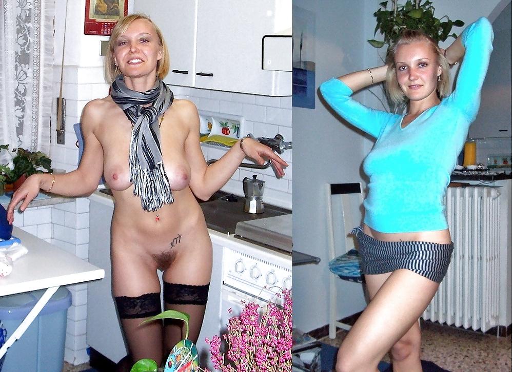 25P Habillees Nues  Clothed Naked woman 299