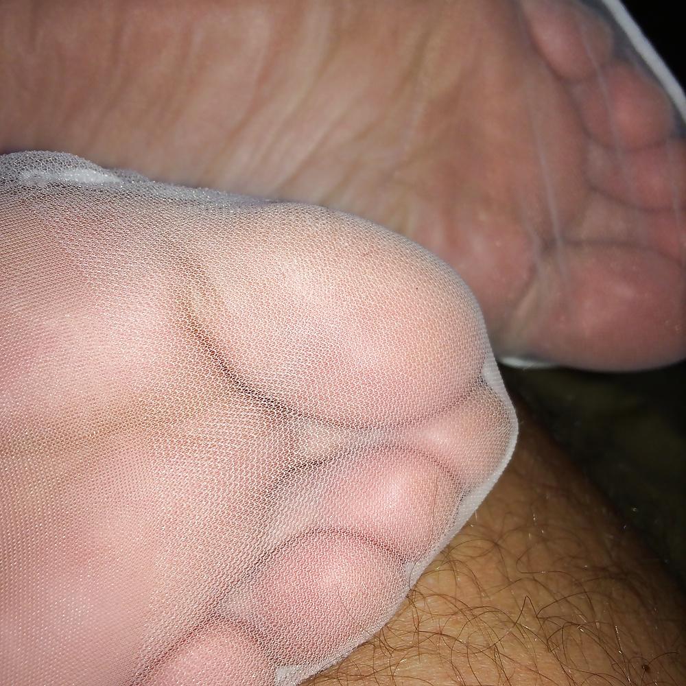 16P Wifes sexy nylon toes