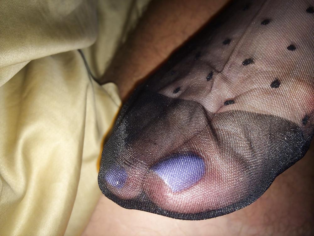 16P Wifes sexy nylon toes