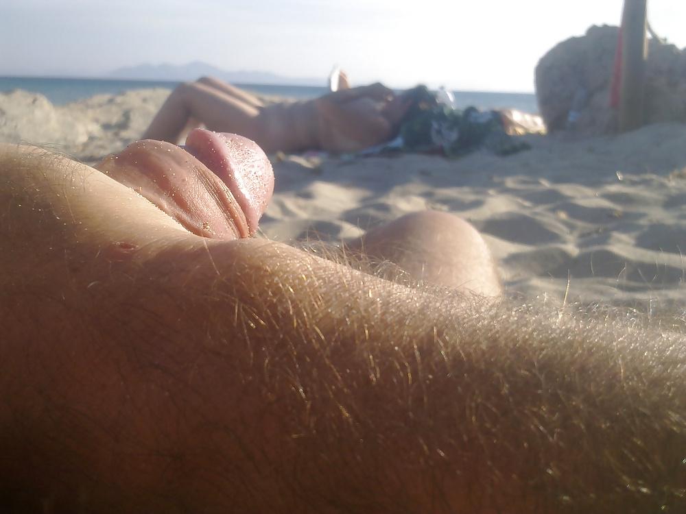 9P Naugthy play on the beach near mature