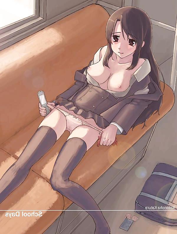 14P Hentai Girls Flashing in Train