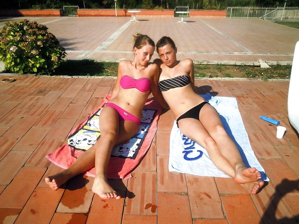24P Sexy teens beach - 2