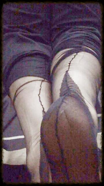 9P Black fully fashioned nylon stockings