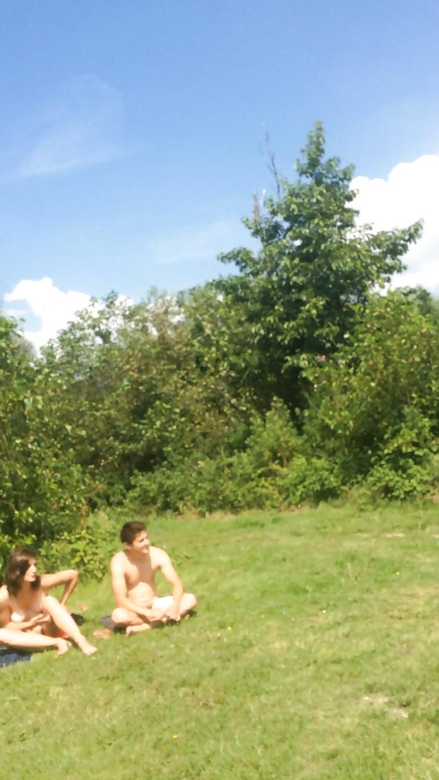 25P Nude beach voyeur