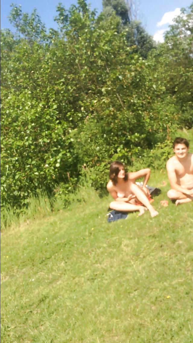 25P Nude beach voyeur