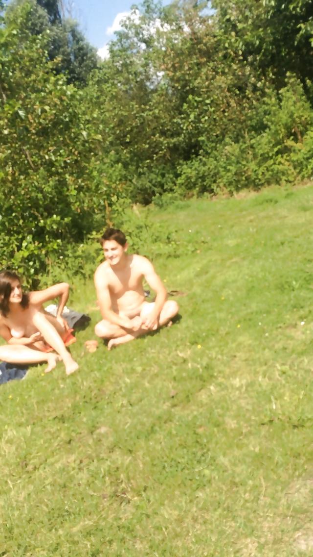 25P Nude beach voyeur