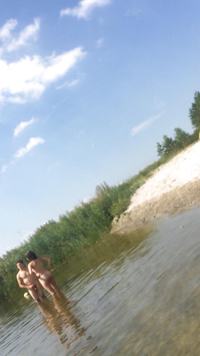 25P Nude beach voyeur