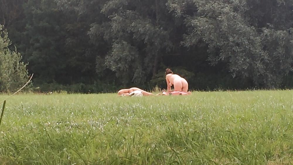 25P Nude beach voyeur