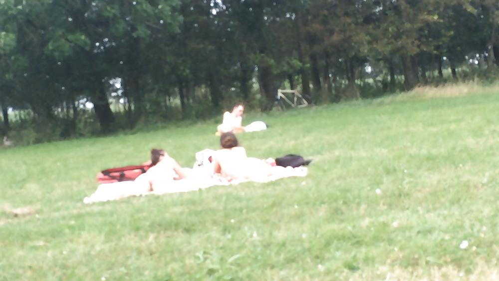 25P Nude beach voyeur