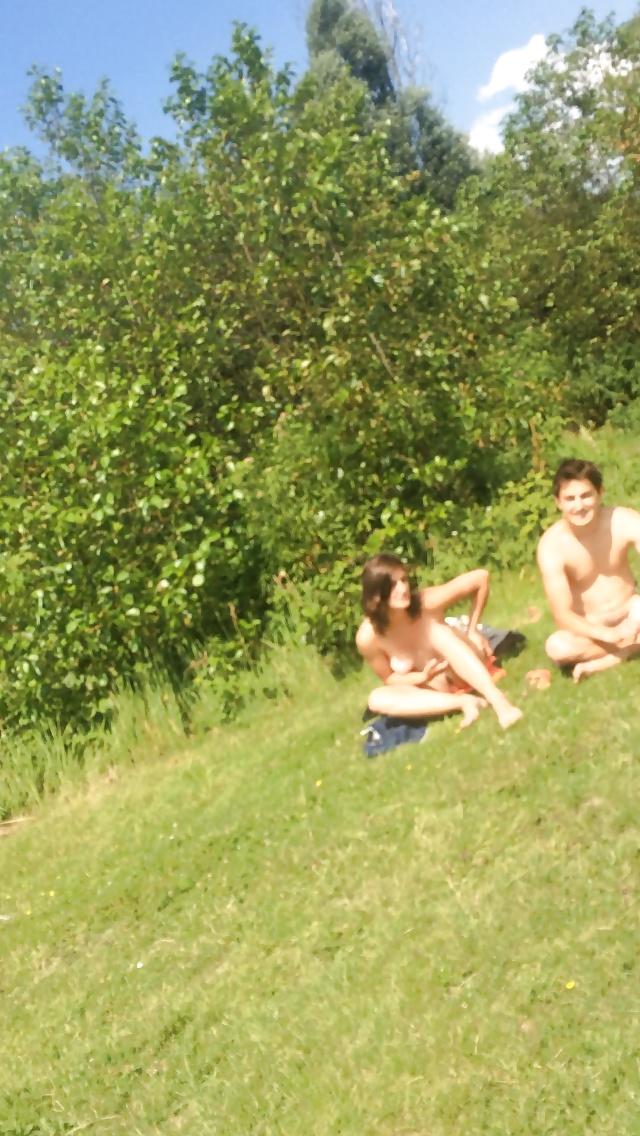 25P Nude beach voyeur