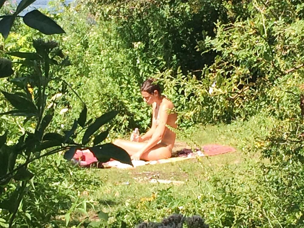 25P Nude beach voyeur
