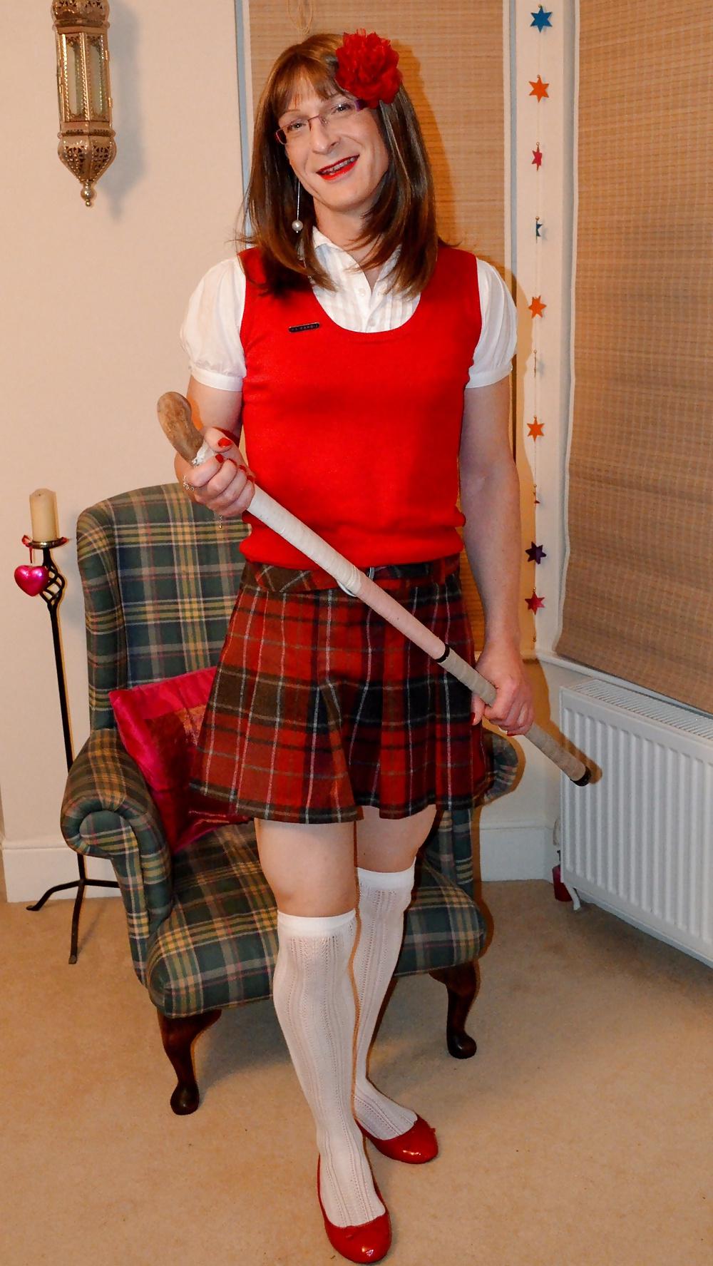 5P TV Schoolgirl Miss Kimberley gets the cane.