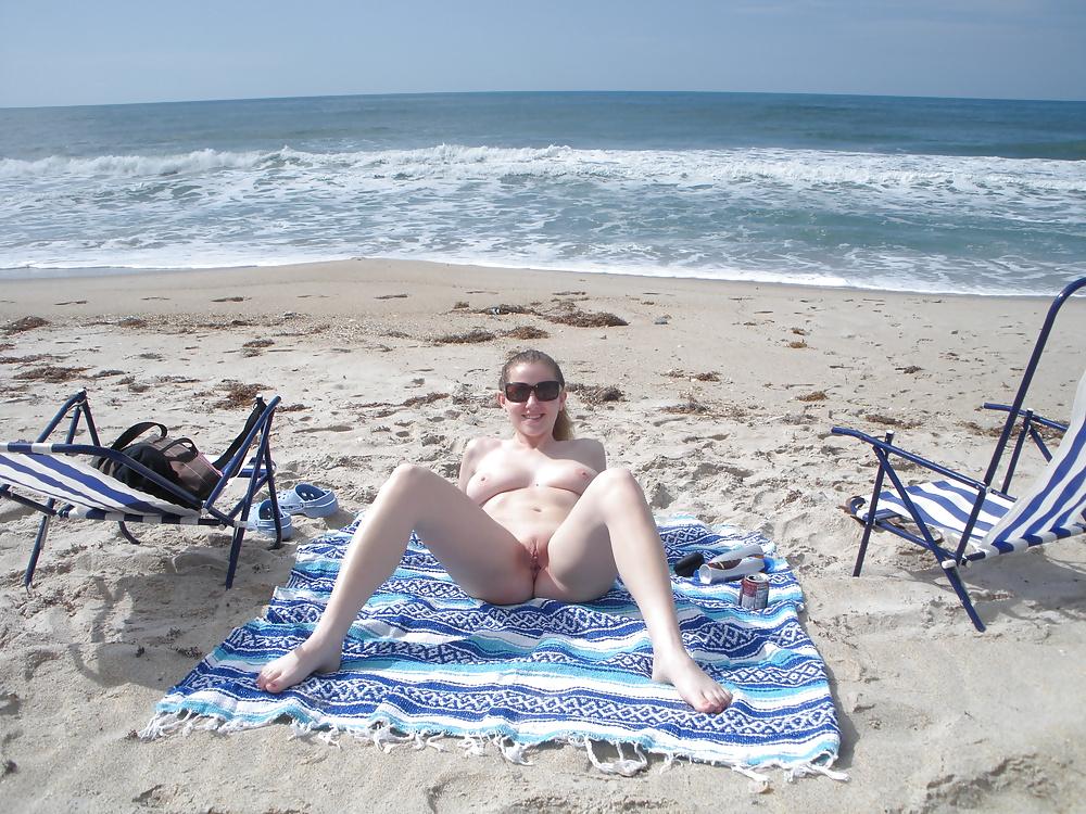 13P Pale Teen Beauty at Beach
