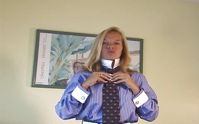 25P Shirt Fetish    Collar Up!