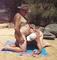 18P Nat and lindsay have some nude beach fun