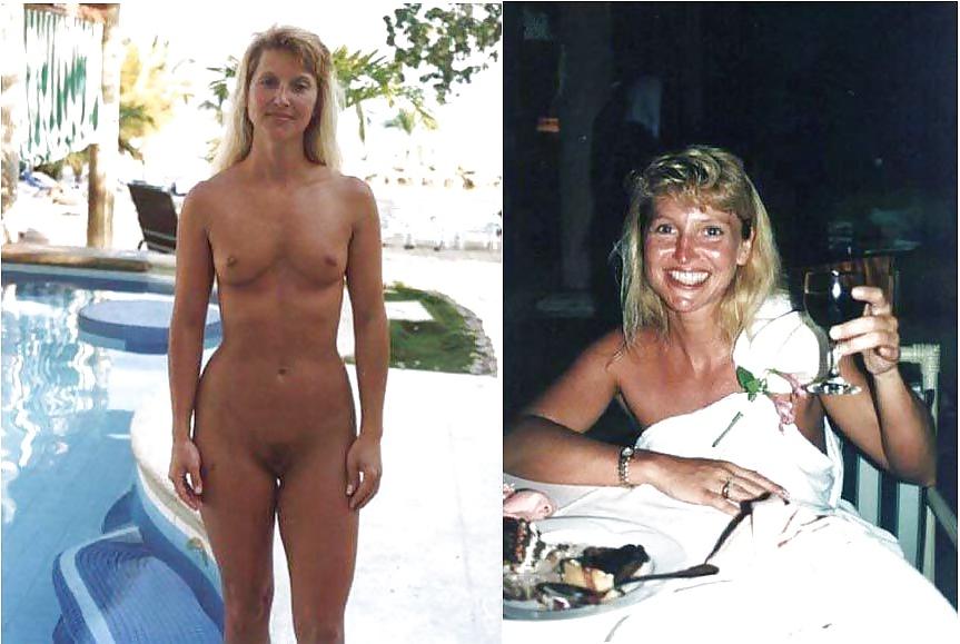 25P Brides and bridesmaids. Before and after.