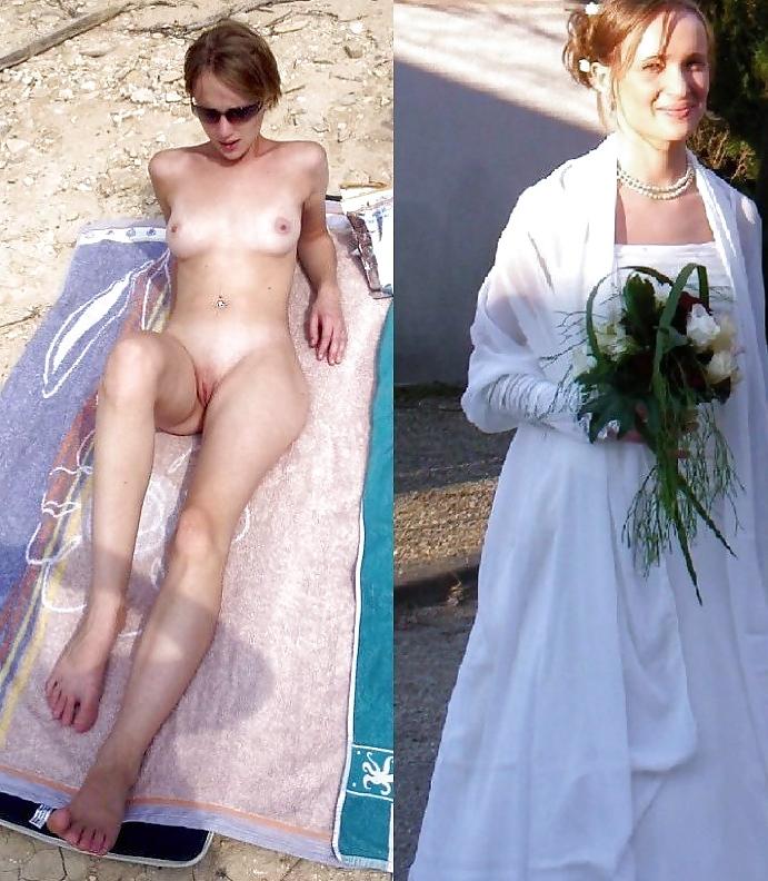 25P Brides and bridesmaids. Before and after.