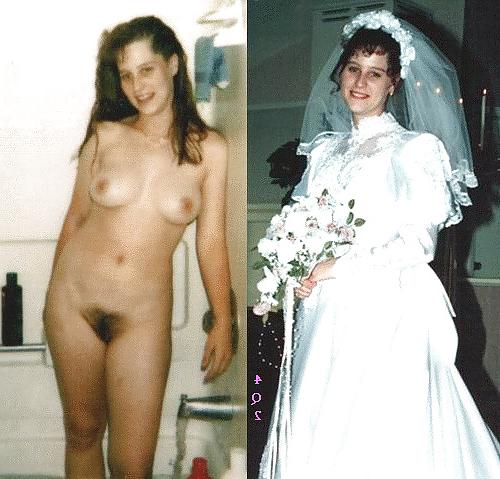 25P Brides and bridesmaids. Before and after.
