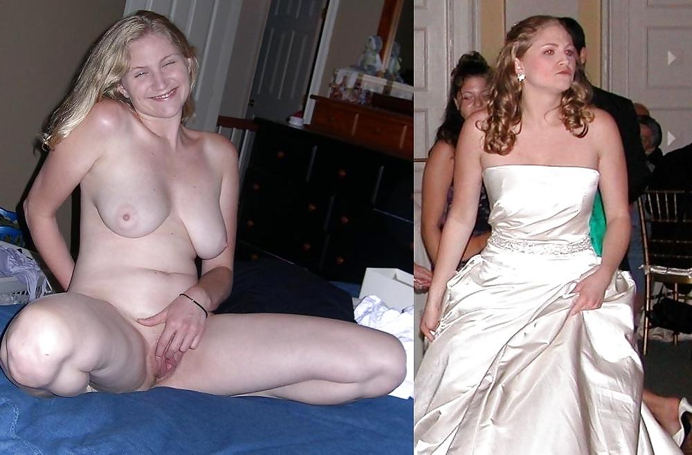 25P Brides and bridesmaids. Before and after.