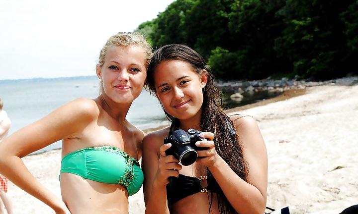 25P YOUNG TEEN SLUTS AT THE BEACH - COMMEN THEM DIRTY