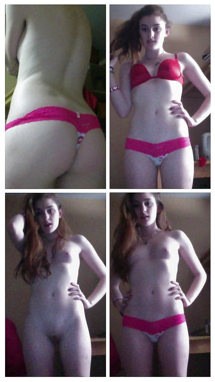 25P Teen selfies dressed undressed 5