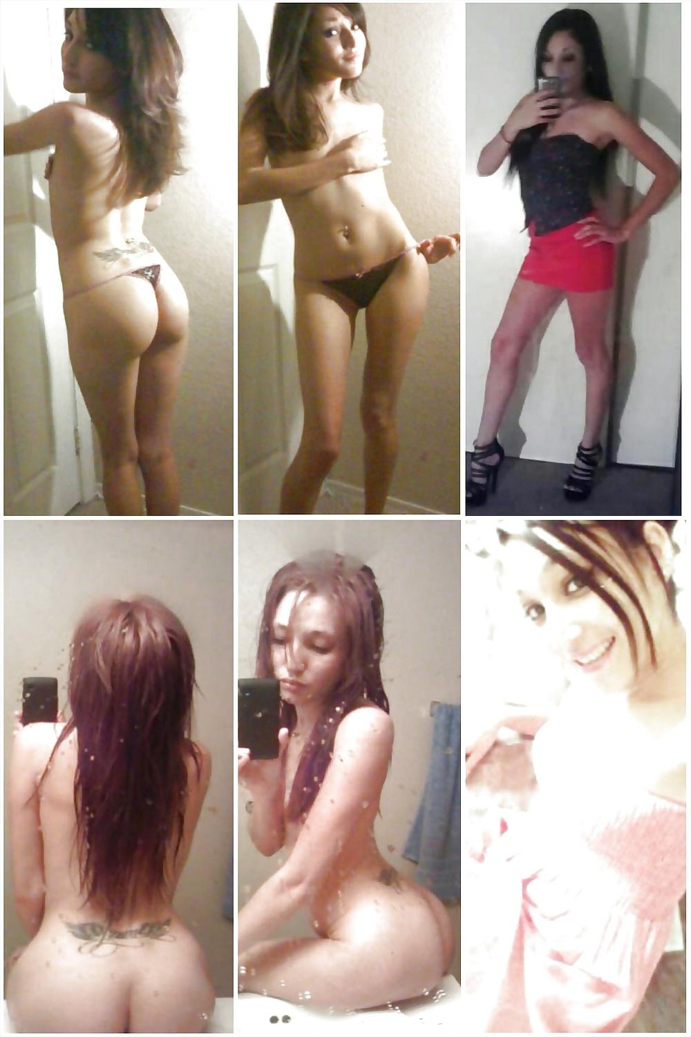 25P Teen selfies dressed undressed 5