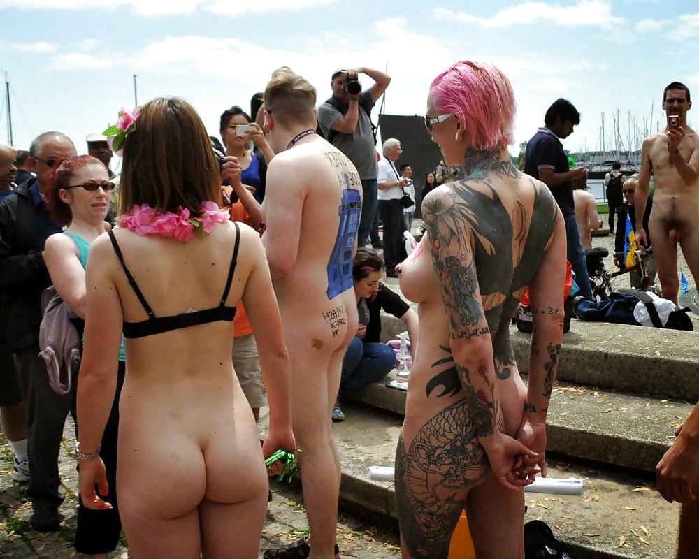 17P Naked bike ride Canada.