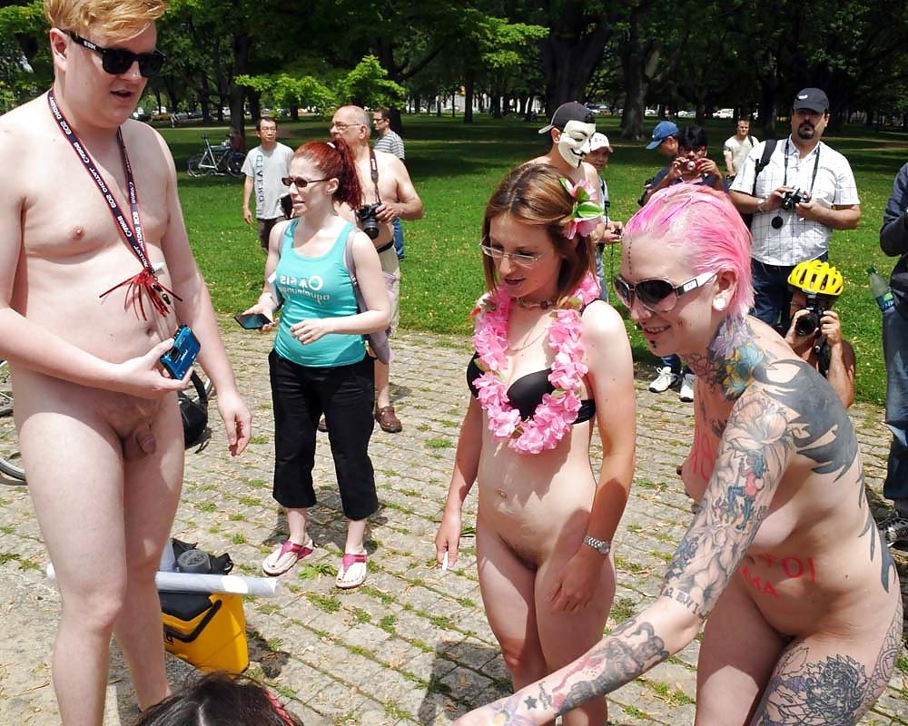 17P Naked bike ride Canada.