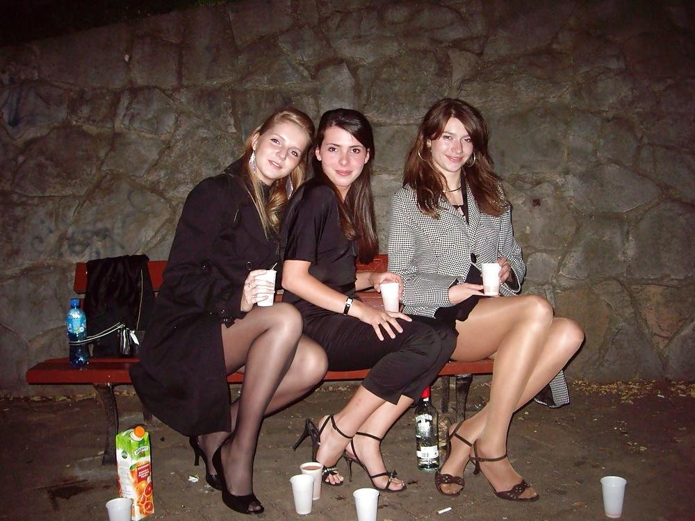 25P Nylon upskirt 17