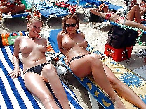 25P Hot Tits at the Beach 30
