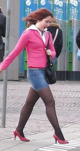 25P Nylon upskirt 14