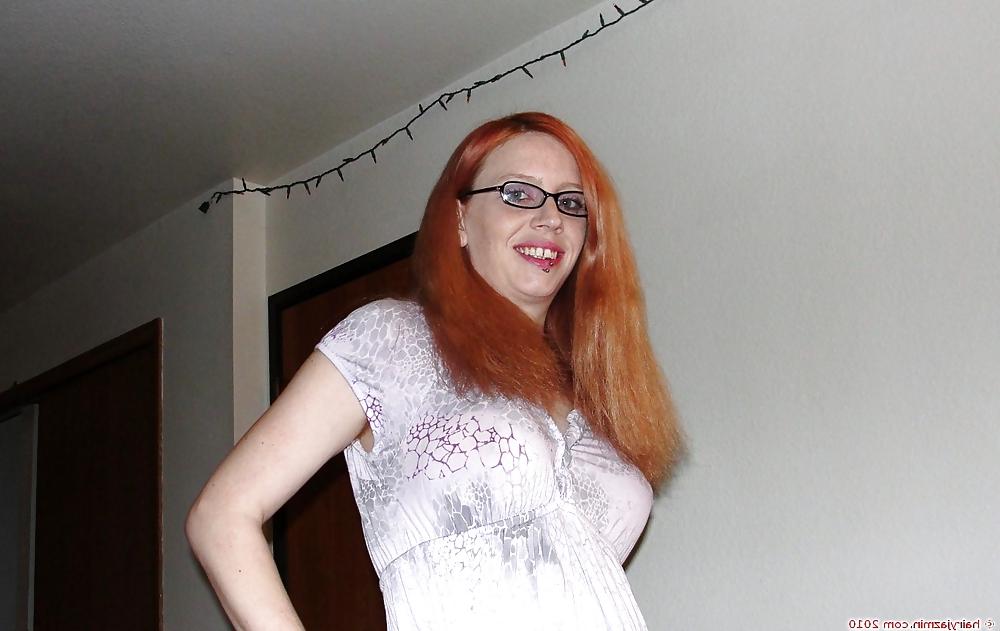 18P My redhead hairy pussy panties