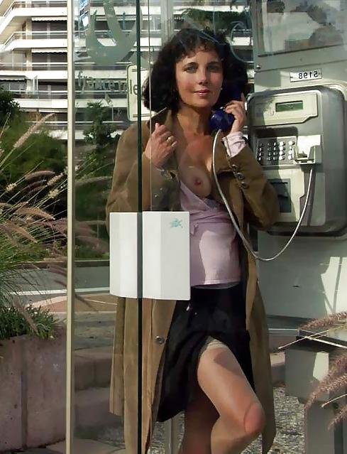 25P Flashing In A Phone Booth