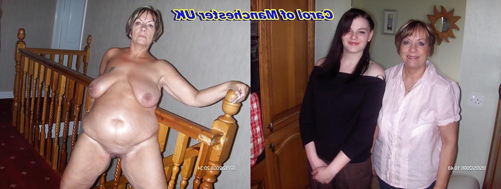 25P Mature milf dressed undressed