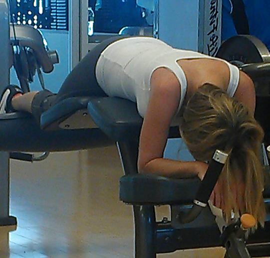 14P My Aunt at Gym - 58 Years Old