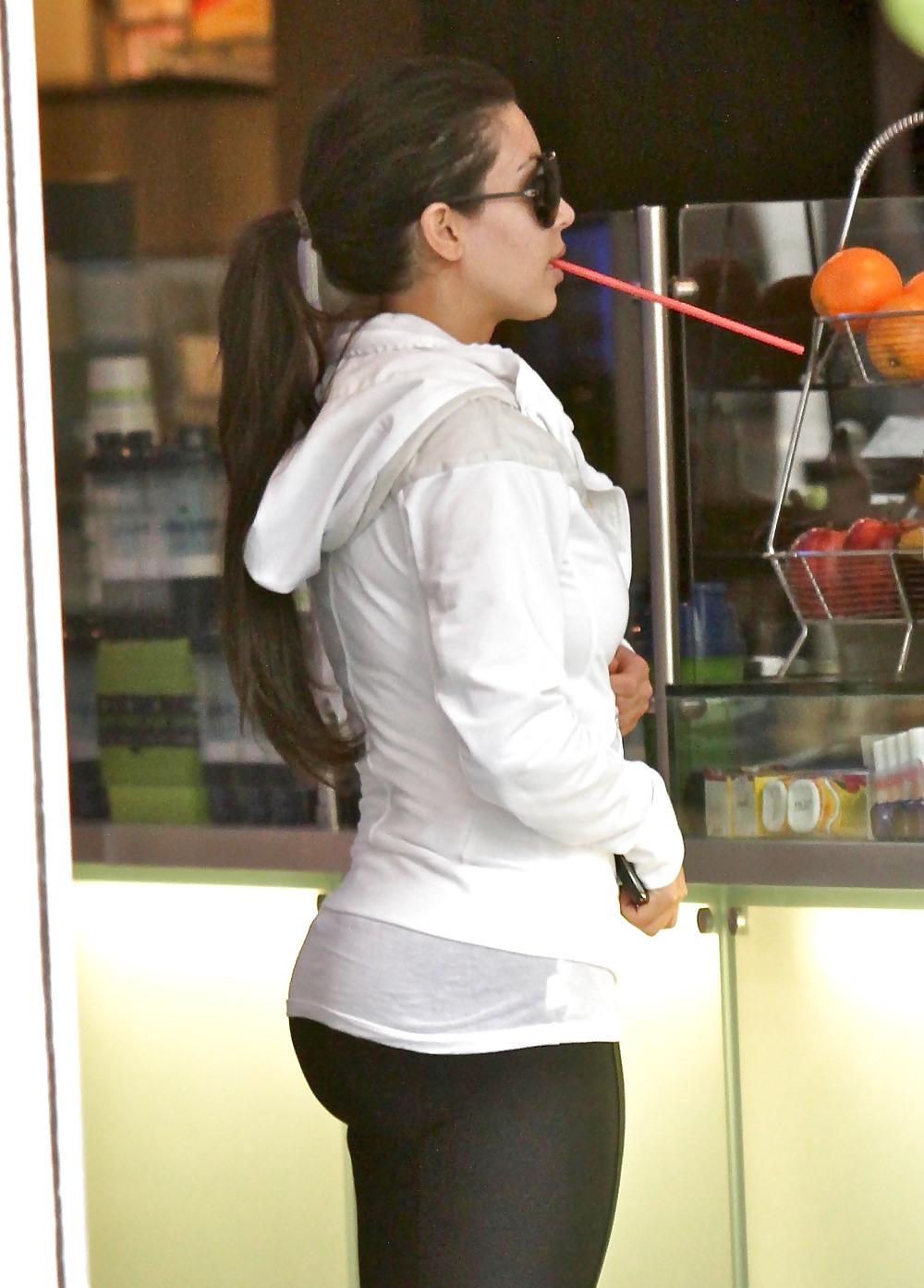 16P Kim Kardashian at Bootcamp Gym in Los Angeles