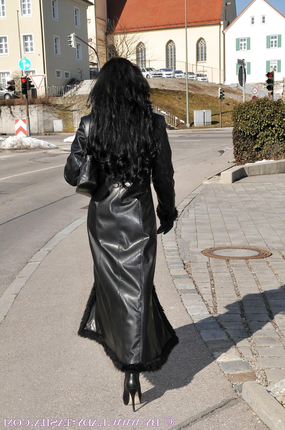 25P Tasha  Leather Coat + vid