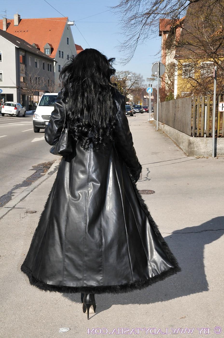 25P Tasha  Leather Coat + vid