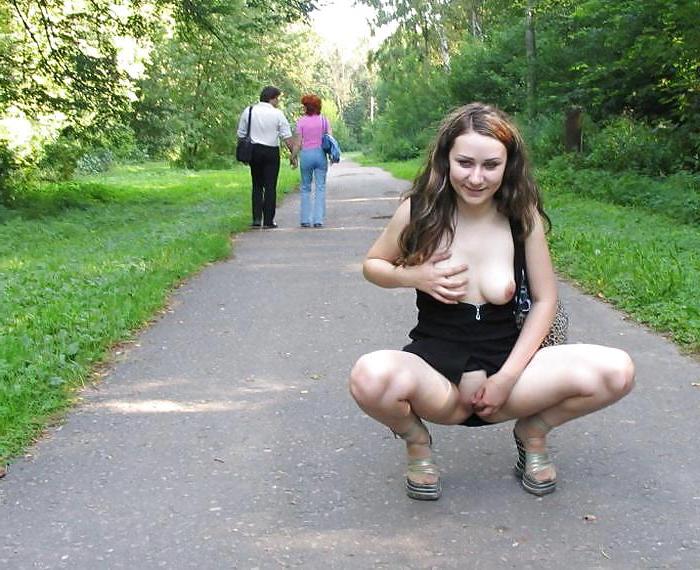 24P Flashing tits.