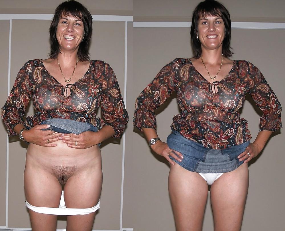 4P Dressed undressed Lydia mature flash 